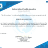 Reconocimiento de la University of North America